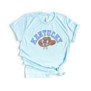 Simply Sage Market Women's Kentucky Hat With Bow Short Sleeve Graphic Tee - 1 of 3