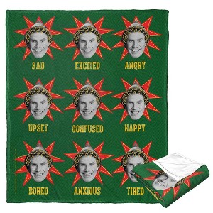 Warner Bros. Elf Expressions Silk Touch Throw Blanket 50x60 Inches - 1 of 4