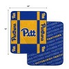 NCAA Pittsburgh Panthers Reverse Block Double Sided Ultra Cozy Blanket - 2 of 3