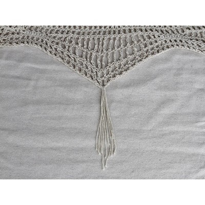 102” White Cotton Hammock with Pine Wood Stand