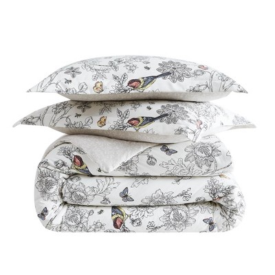 Chambray Blue Full/Queen Microfiber Down Alternative Comforter Set
