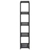 vidaXL Storage Shelf Black 11.8 in.x11.8 in.x59.1 in. Poly Rattan - image 2 of 4