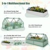 Tangkula Galvanized Steel Raised Garden Bed Metal Planter Box Kit w/ Mini Greenhouse Cover - 4 of 4