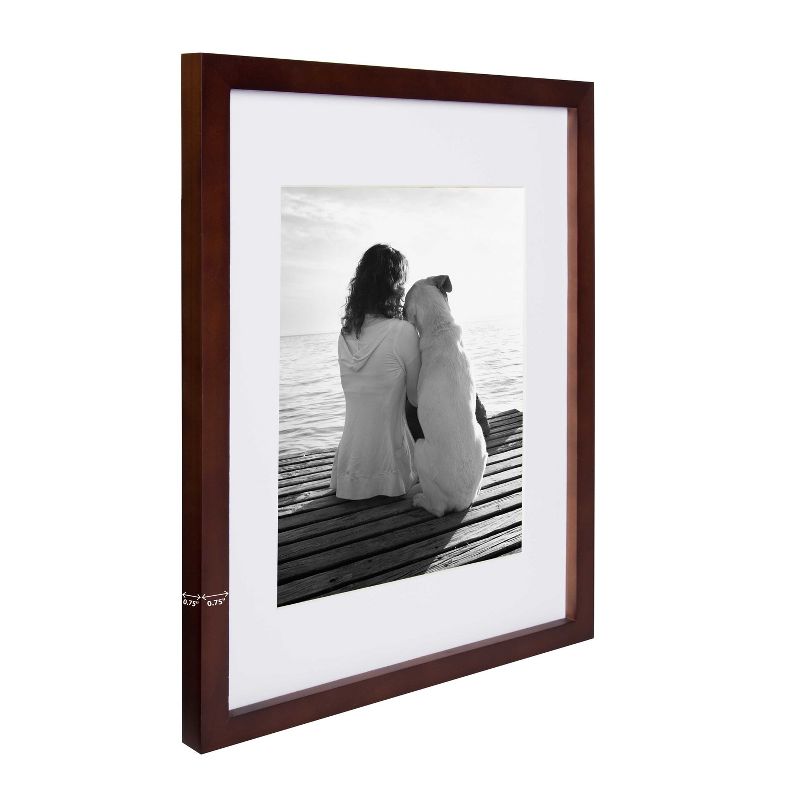 DesignOvation Gallery 11x14 matted to 8x10 Wood Picture Frame, Set of 4, 4 of 9