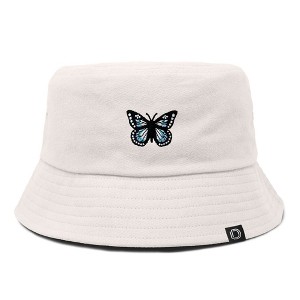 Dalix Butterfly Cotton Bucket Hat Lightweight Outdoor Travel Beach Everyday Womens - 1 of 4