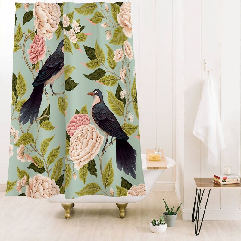 Avenie Natural Matter Bird Song Shower Curtain - Deny Designs, 3 of 4