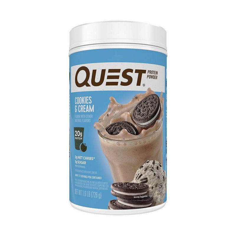 Quest Nutrition Protein Powder - Cookies &#38; Cream - 25.6oz, 1 of 8