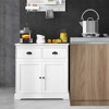 Costway Kitchen Buffet Storage Cabinet with 2 Doors 2 Storage Drawers Anti-toppling Design - 2 of 4
