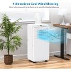 8000 BTU Portable Air Conditioner, 3-in-1 AC Unit with Dehumidifier & Fan for Rooms Up to 350 Sq.Ft,Remote Control,24-Hour Timer,White - 4 of 4