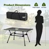 Costway Heavy-Duty Aluminum Camping Table, Folding Outdoor Picnic Table with Carrying Bag - 4 of 4