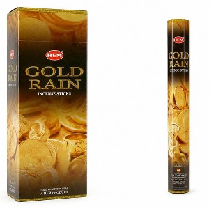 Hem Gold Rain Incense Sticks - 120 Stick Bulk Box (6 Inner Tubes