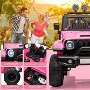 2-Seater Kids Electric Ride-on Car, 2WD/4WD Toddler Truck with Trunk, Suspension, LED Lights & Music, Remote Control Vehicle for Ages 3-8 - 4 of 4