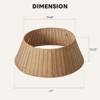 JIONJOY 27in Christmas Tree Collar & Woven Skirt, Stand Base Cover for 4-9ft Trees, Indoor Holiday Decoration - 3 of 4