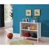 Kings Brand Furniture - 2-Shelf Wooden Bookcase Bookshelf Display Storage and Organizer, White - 4 of 4