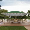 12x12 Pop Up Gazebo Outdoor Canopy Shelter with 4 Stanbags, 8 Stakes Instant Gazebo Tent for Lawn, Garden, Backyard Deck，Green - 4 of 4
