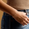 Pure Collection by Ross-Simons 3-3.5mm Cultured Pearl Station Lumachina-Chain Bracelet in 14kt Yellow Gold - 2 of 3