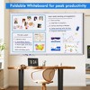 Maxtek Magnetic Dry Erase Board Aluminum Frame: Wall Mount Whiteboard for Office & Presentation - 3 of 4