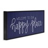 Stupell Industries Welcome Happy Place Black Framed Giclee Art - 3 of 4
