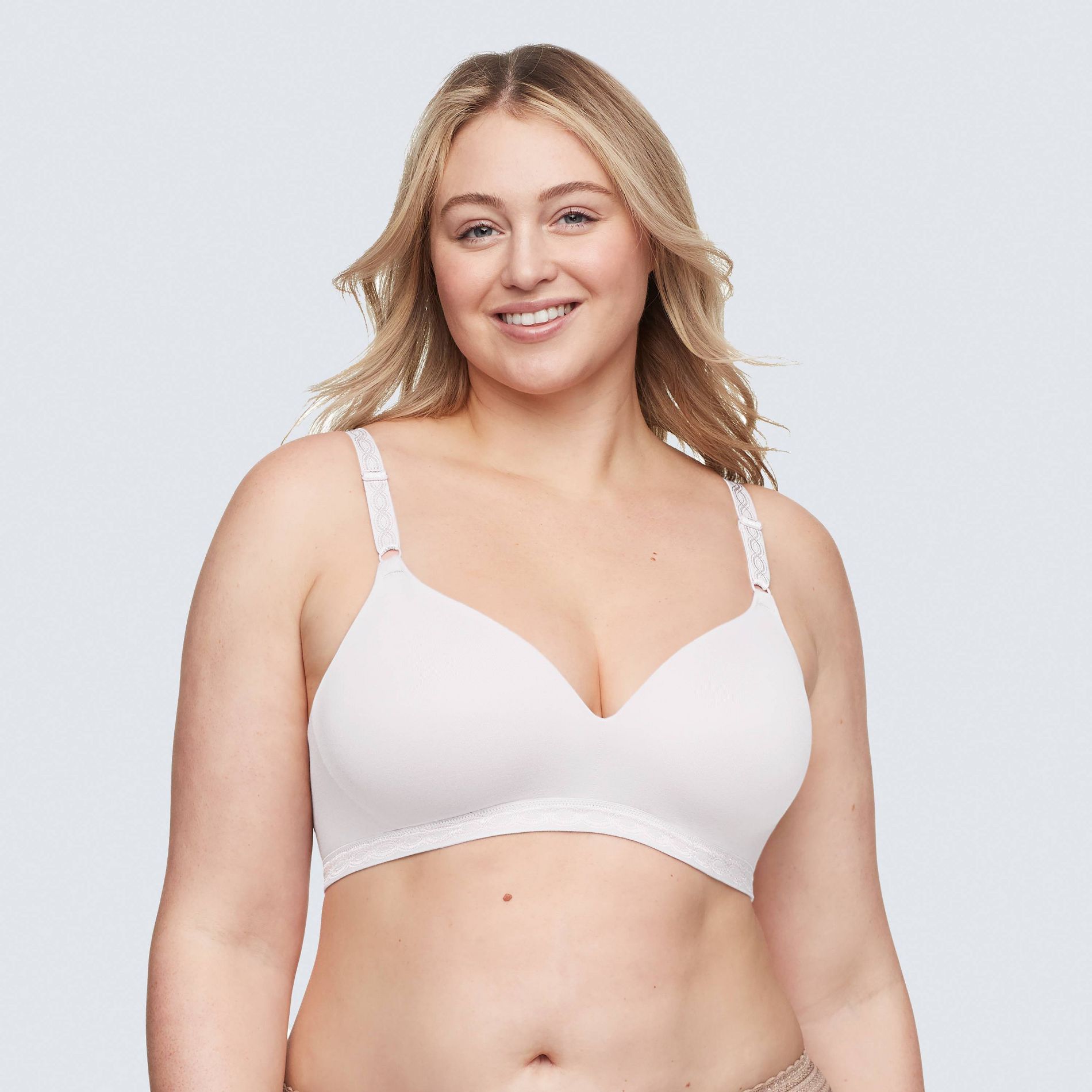 Simply Perfect by Warner's Women's Supersoft Wirefree Bra RM1691T - 36A White: Medium Support, Padded, Adjustable