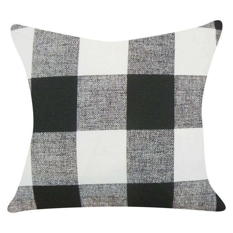 Black Buffalo Check Throw Pillow (18"x18") - The Pillow Collection, 1 of 5