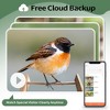 Sandinrayli Wood Smart Bird Feeder with Camera Solar Powered 1080P HD in. Rustic for Wild Birds - 2 of 4