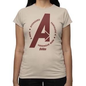 Marvel Avengers Doomsday Womens New Avengers Dark Red Logo T-Shirt ...