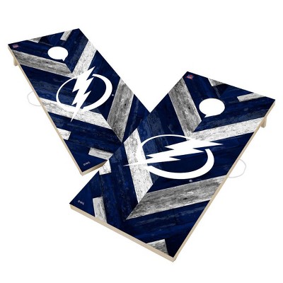 NHL Tampa Bay Lightning 2'x4' Solid Wood Cornhole Board