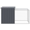 vidaXL Chicken Cage Anthracite Galvanized Steel Large Durable - 4 of 4