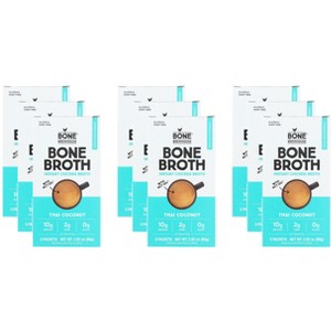 Bone Brewhouse Bone Broth Instant Thai Coconut Chicken Broth - Case of 9 - 2.82 oz - 1 of 2