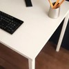 Vynxaria Harry Contemporary Wood & Metal Computer Desk in Oak - Durable & Eco-Friendly Design - 3 of 4