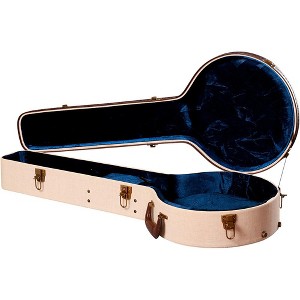 Gator GW-JM BANJO XL Journeyman Burlap Banjo Acoustic Deluxe Wood Case Beige - 1 of 1