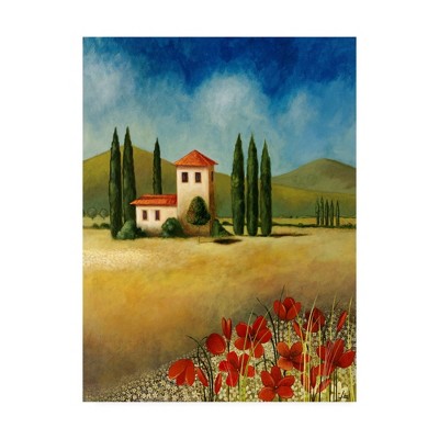 18" x 24" Tuscan Landscape 1 by Pablo Esteban - Trademark Fine Art