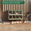 Chicken Nesting Box, 8 Holes Nesting Boxes with Bracket Legs, Easy Egg Collection, Easy Cleaning, Chicken Laying Boxes for Chicken Coop Hens, Red - 3 of 4