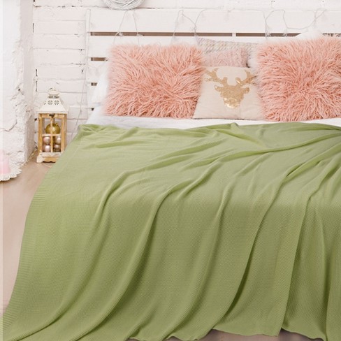 Target green throw discount blanket