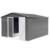 Metal garden sheds 8ftx10ft outdoor storage sheds Grey (Old sku:W1350S00016) - 4 of 4