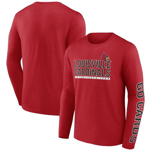 Ncaa Louisville Cardinals Men's Gray Bi-blend T-shirt : Target