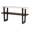 LIVAREEmlen Narrow Console Table with Marble-Effect Top, Retro Entryway Table with Open Shelf for Entryway, Hallway and Living Room - 2 of 4