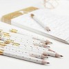 Mini Gold Heart - White Mini Pencils (Set of 12)