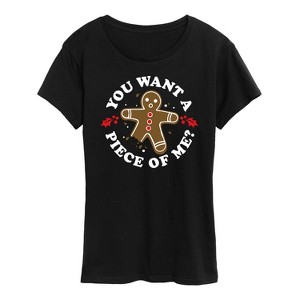 Women's - Instant Message - You Want a Piece of Me Short Sleeve Graphic T-Shirt - 1 of 4