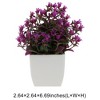 Unique Bargains Artificial Tree Bellflowers in Mini Square Cup Plastic 2.64"x2.64"x6.69" 1 Pc - 3 of 4