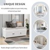Whisen Storage Bench with 3-Shutter-shaped Doors and Removable Cushion - 4 of 4