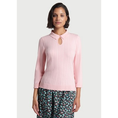 Pearly Paradise Keyhole Sweater
