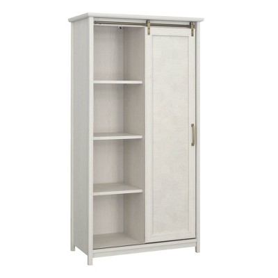 Glacier Oak Freestanding Storage Cabinet with Adjustable Shelving