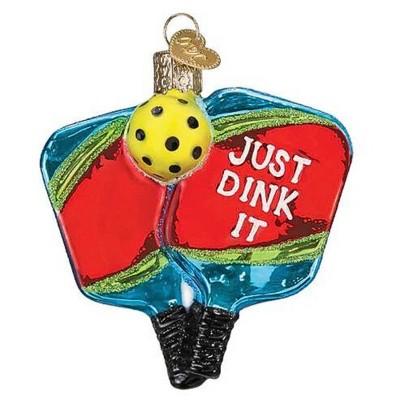 Old World Christmas 3.5 Inch Pickleball Paddles Paddle Sport Dink It Tree Ornaments