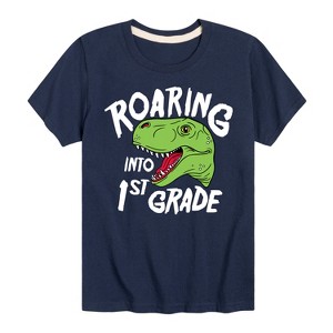 Boys' - Instant Message - Roaring Into 1st Grade Short Sleeve Graphic T-Shirt - 1 of 4