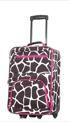 Navy and Yellow Softside 2-Piece Rolling Luggage Set