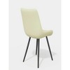 20.48"Upholstered Accent Side Chairs with Metal Legs,Beige - 4 of 4