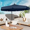 Tangkula 10FT Offset Hanging Umbrella Patio Cantilever Umbrella w/ Easy Tilt Adjustment - 3 of 4