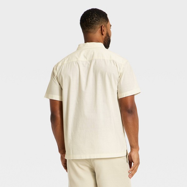 Camisa de Vestir Manga Corta con Bordado Vacay para Hombre - Goodfellow & Co™ Blanca 2