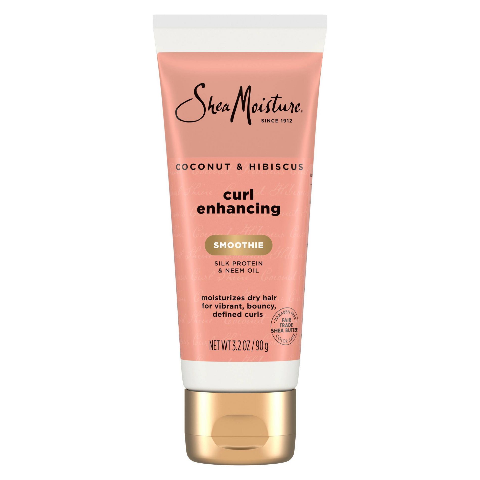 SheaMoisture Smoothie Curl Enhancing Cream for Thick Curly Hair Coconut and Hibiscus